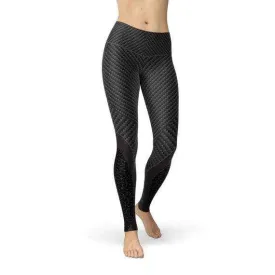 Womens Carbon Fiber Sports Leggings