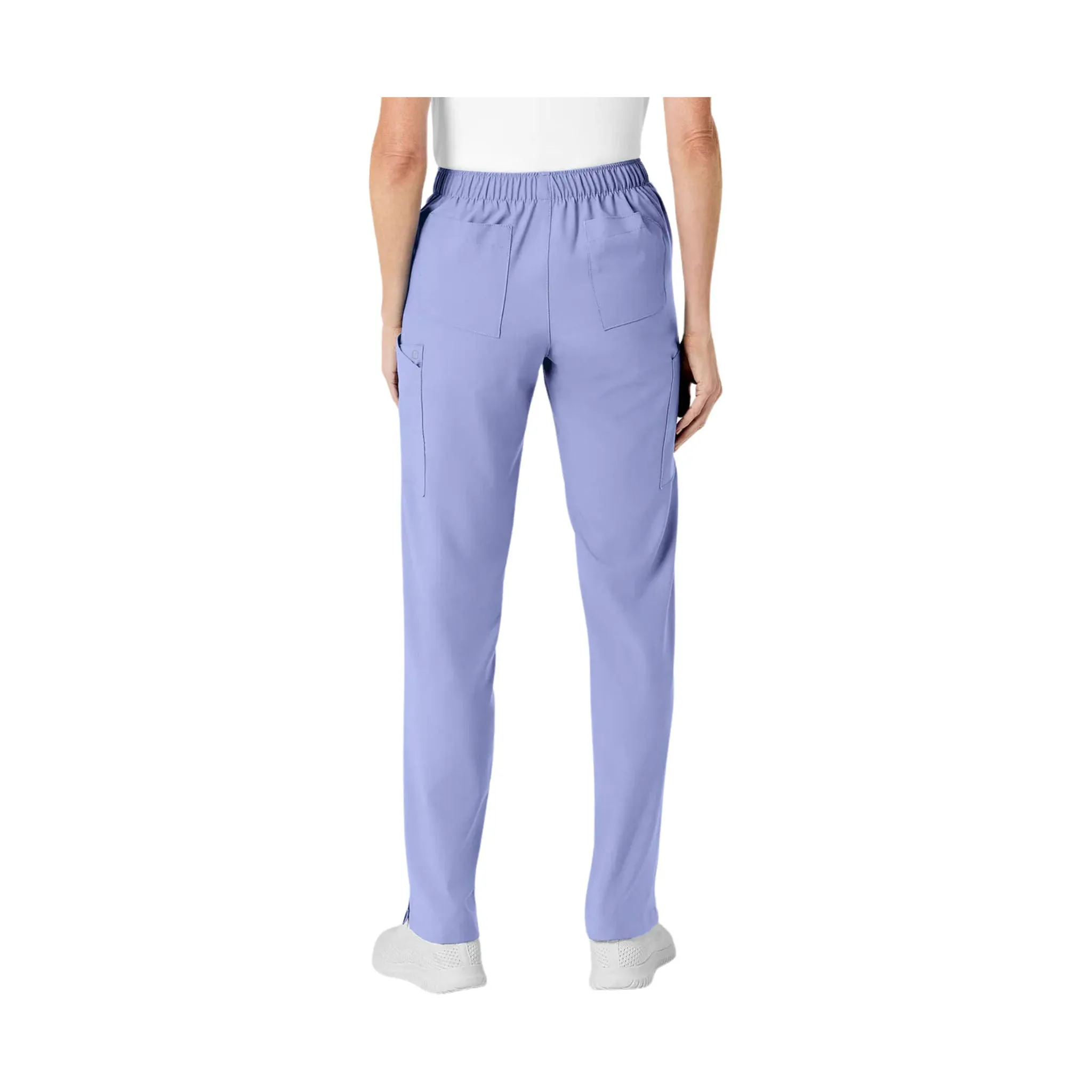 WonderWink Women's Flat Front Cargo Scrub Pant - Ceil Blue - ONLINE STORE CREDIT/EXCHANGE ONL