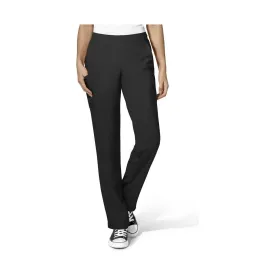 WonderWink Women's Flat Front Double Cargo Pant - Black - ONLINE STORE CREDIT/EXCHANGE ONLY