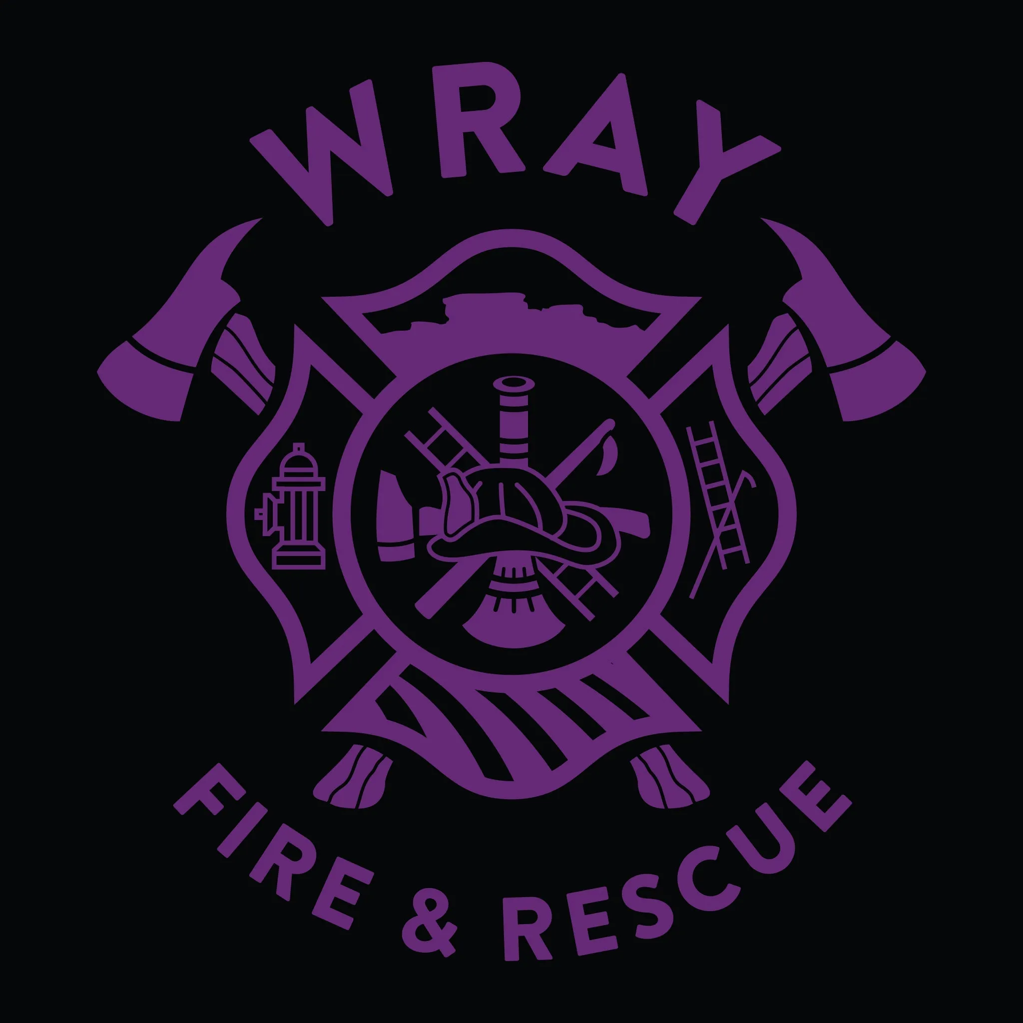 [WRAY FIRE & RESCUE] Utility Long Sleeve [BLK/PRP]