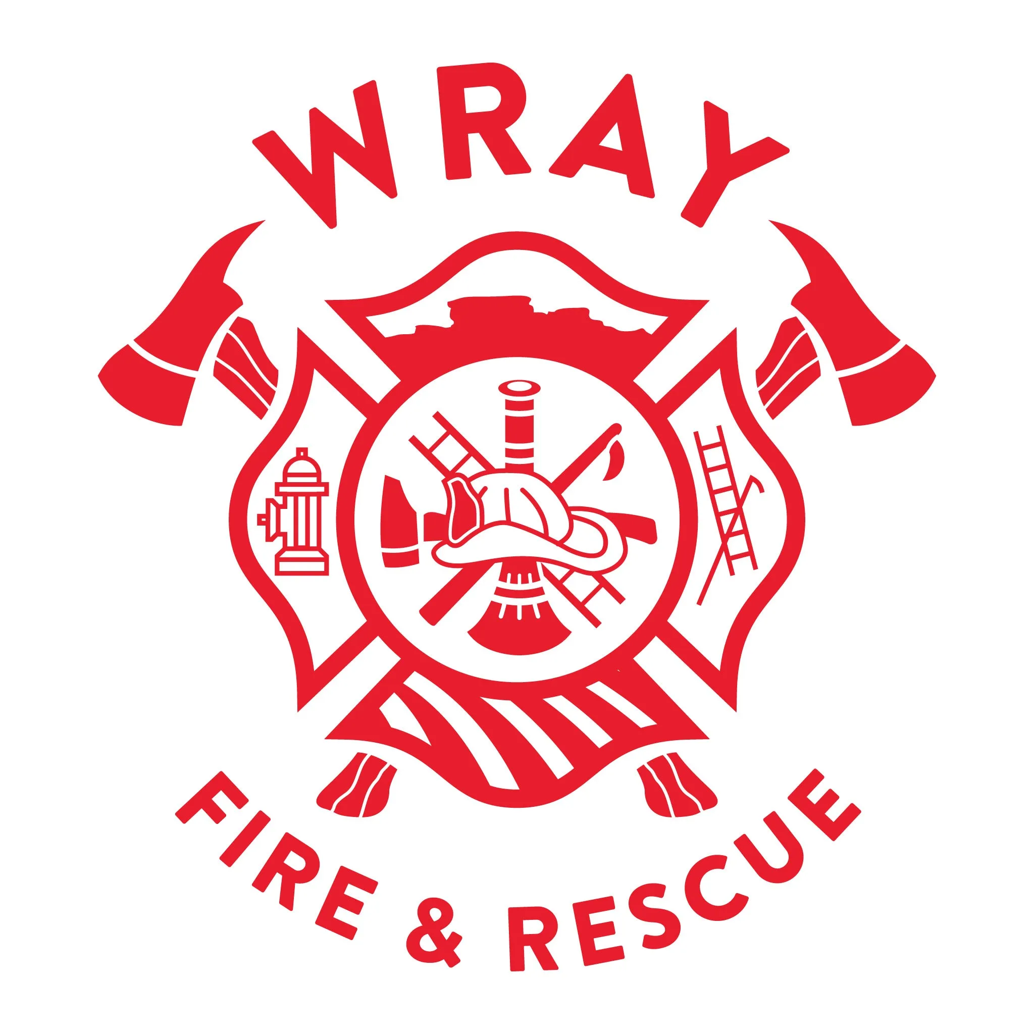 [WRAY FIRE & RESCUE] Utility Long Sleeve [WHT/RED]